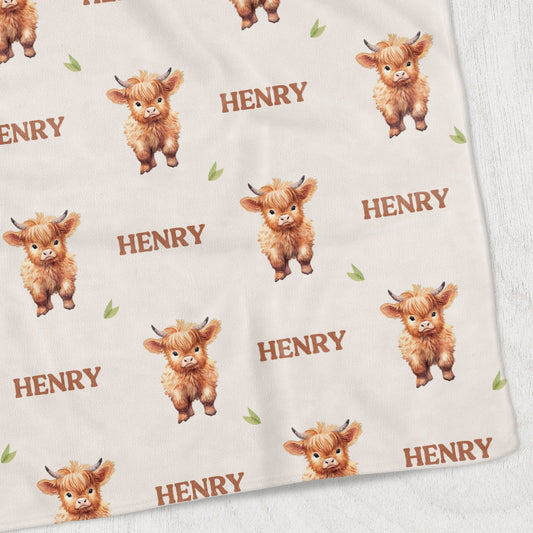 Highland Cows Kids Blanket