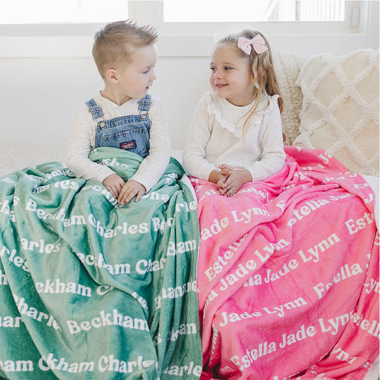 Kids Color Name Blanket